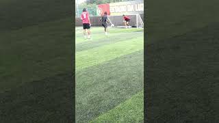 Right in the Bullocks 😱 football soccer  soccerskills funny viralshort viralvideo short [upl. by Atiuqel]