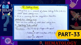 Clotting time  Capillary tube method  Lee and white method [upl. by Nolram]