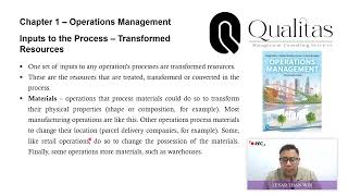 Operations Management Chapter 1 Operations Management 05 [upl. by Volotta]