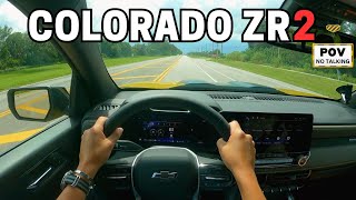 The New Chevrolet Colorado ZR2 POV  Test Driving an Off Road Pickup [upl. by Joellen]