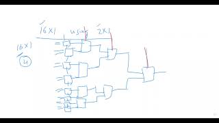 16X1 MUX using 4X1 MUX [upl. by Fayina]