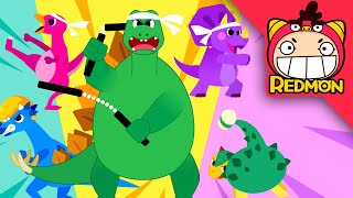 Dinosaur Defense song  Dinosaur songs  Nursery Rhymes  REDMON [upl. by Ahsinar]