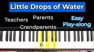 Little Drops of Water chords Piano Tutorial [upl. by Ashton]