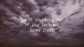 flatsound  if you love me come clean Lyric Video [upl. by Akered]