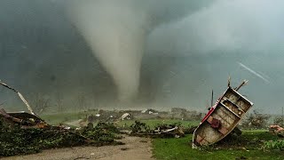 Violent Tornado Outbreak Houses Leveled in Iowa CLOSE RANGE VIDEO 4K [upl. by Enelrak]