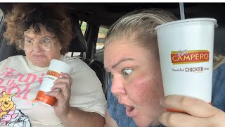 Crystal and Tammy try Pollo Campero [upl. by Elexa873]