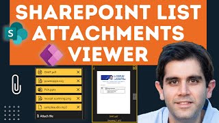 Display SharePoint List Attachments in Power Apps  Viewer Component [upl. by Candra247]