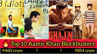 quot🔥 Top 10 Aamir Khan Bollywood Blockbusters amp Their Box Office Collections 💥  MustWatch Hits 🎬💸quot [upl. by Neehsas]