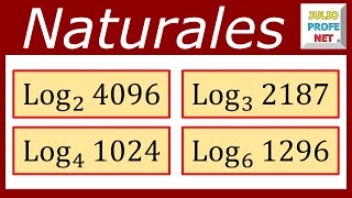 LOGARITMOS EN LOS NATURALES  Ejercicios 1 2 3 y 4 [upl. by Ylrac]