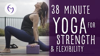 Vinyasa Flow Yoga For Strength and Flexibility 40min [upl. by Cris86]