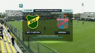 Fútbol en vivo Defensa  Arsenal Fecha 10 Torneo Primera División 2014 FPT [upl. by Relyhcs]