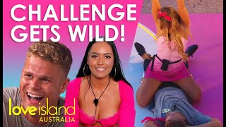 80s themed challenge gets racy 😳  Love Island Australia 2023 [upl. by Kaz]