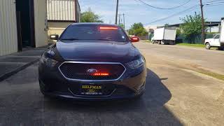 Taurus SHO Feniex Police Lights by EFS Houston Emergency Fleet Service [upl. by Namolos840]