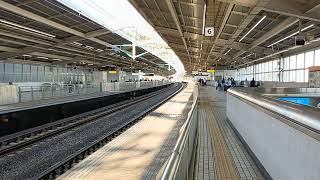 《24Nov3》🚄 The Shinkansen Nozomi is passing through AtamiStation [upl. by Prochoras]