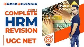 COMPLETE HRM REVISION  HUMAN RESOURCE MANAGEMENT  UGCNTA NET COMMERCE 2020 [upl. by Aneeg131]