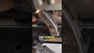 Laser tool used on car to remove rust [upl. by Eak253]