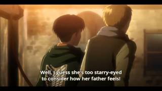 Eren and Survey Corps Return To The Walls HQ  Attack on Titan Episode 22 Ending [upl. by Odranoel174]