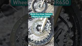 World First Kineo Tubeless wheels for the DR650 [upl. by Sofko]