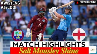 England Vs West Indies in 3rd ODI HIGHLIGHTS  MKK The Daily Pulse [upl. by Barren]