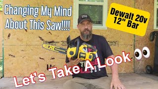 Easy To Work On Chainsaw Dewalt 20v Overview and Chain Replacement [upl. by Coppins]