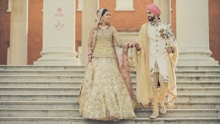 ELEGANT SIKH WEDDING at Southall Gurdwara Havelock Road  Angad amp Priya by SALSHAN [upl. by Haakon608]