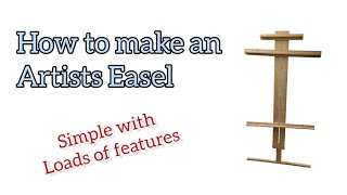 Simple DIY artists easel for canvas [upl. by Cai513]