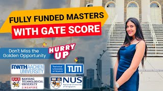 Turn your GATE score into a ticket for Masters abroad amp Receive a scholarship worth 30 lac and more [upl. by Kolb]