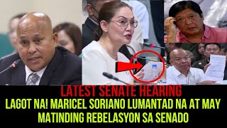 MARICEL SORIANO LATEST SENATE HEARINGLUMANTAD NA AT UMAMIN SA SENADO [upl. by Oiralednac]