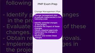 Change Management  PMP [upl. by Ahsrats]