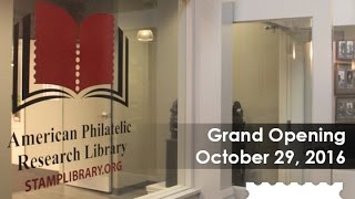 American Philatelic Research Library Grand Opening Ribbon Cutting Oct 29 2016 [upl. by Farmer]