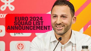 Domenico Tedesco reveals his EURO2024 squad 🇧🇪🎙️  REDDEVILS [upl. by Kciredor866]