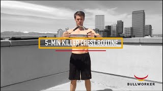 Killer Chest Workout in 5 Minutes Isometric and Isotonic Strength Training [upl. by Namrehs]