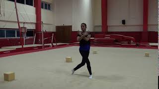 aerobic gymnastics routine تعلم جمباز الايروبيك 42 [upl. by Loresz]