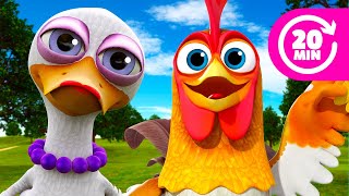 ¡El Gallo y la Pata y Más Canciones Divertidas de La Granja de Zenón  El Reino Infantil [upl. by Nitaf]