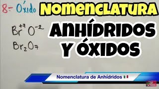 Nomenclatura de Anhídridos y Óxidos [upl. by Kylila]