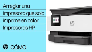 Cómo arreglar una impresora HP que solo imprime con tinta de color  Impresoras HP  HP Support [upl. by Eitac]