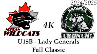 2425 U15B Wildcats vs Napanee Crunch  Lady Generals Fall Classic [upl. by Reinhart]