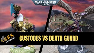 Custodes vs Death Guard Warhammer 40k Battle Report 10th Edition [upl. by Chevalier]