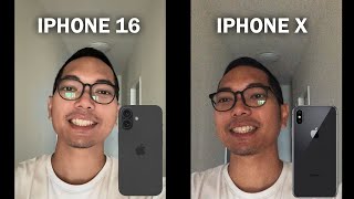 COMPARISON BETWEEN THE NEW IPHONE 16 AND OLD IPHONE X [upl. by Oinotnas]