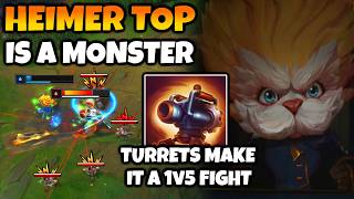 Heimerdinger Top literally turns lane into a 5v1 with his turrets Good luck if youre melee [upl. by Lachus]