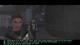 Kotor 2 TSL RCM 17 Walkthrough part 33  The Refugee Sector  Light Side Female [upl. by Orth207]