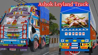 🎀🚛Realistic Ashok Leyland Truck Mod For Bus Simulator Indonesia [upl. by Pouncey197]