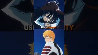 Why didnt Yhwach use Almighty against Ichigo bleach bleachanime anime [upl. by Calida42]