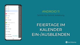 Feiertage im Kalender einausblenden Android 11 [upl. by Rosena]