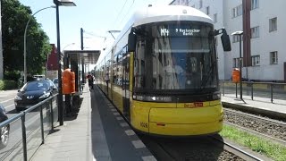 Berlin Bombardier Flexity Berlin  Buschallee Linie M4 [upl. by Ybur]