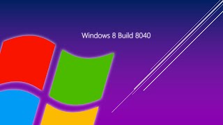 Taking a look at Windows 8 Build 8040 [upl. by Kubis]