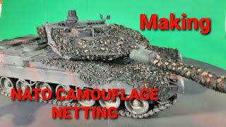 Making 135 scale NATO camouflage Netting for Modern German Vehicles video 32 [upl. by Mehitable6]