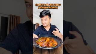 How to make tasty chilli momos at home😋shorts momos recipe food [upl. by Merell]