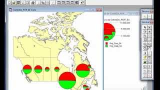 Réaliser une cartographie thématique avec MapInfo [upl. by Gnart194]