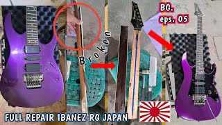 FULL REPAIR IBANEZ RG 321EX TO RG550 JAPAN BENGKEL GITAR EPS 05 [upl. by Aicatsana782]